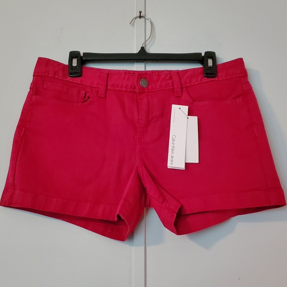 NewWO tags; never worn! Calvin Klein Jeans Bright Pink Women's Denim Shorts